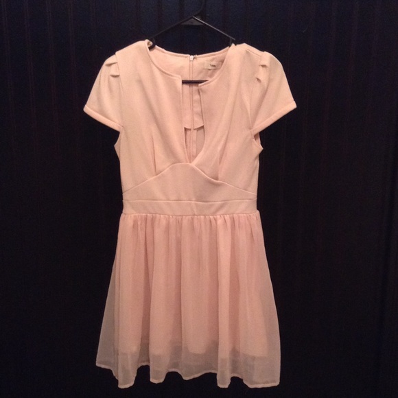 Tobi pink chiffon dress