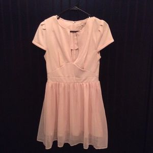 Tobi pink chiffon dress