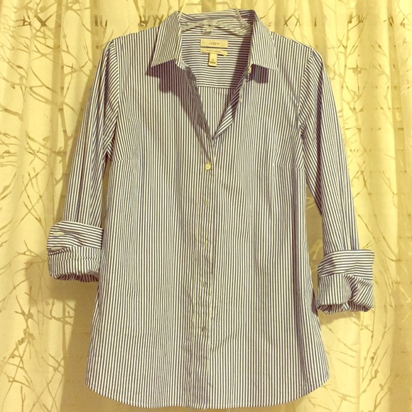Stretch Perfect Striped Button Down