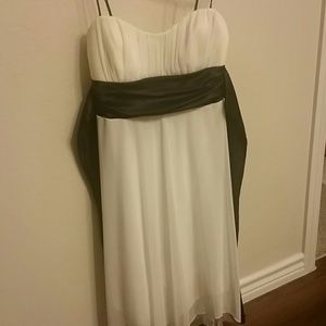 Black and white formal dress