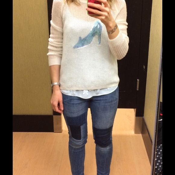 DISNEY CINDERELLA BY LC GLASS SLIPPER SWEATER - Picture 3 of 4