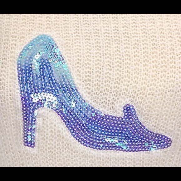 DISNEY CINDERELLA BY LC GLASS SLIPPER SWEATER - Picture 4 of 4