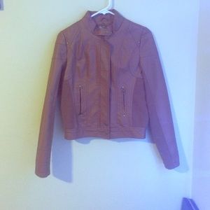 Faux leather jacket