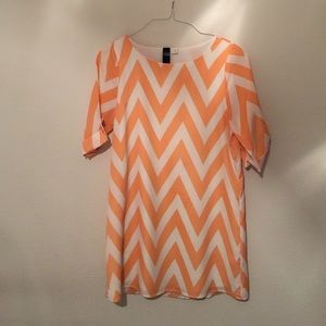 Chevron shift dress