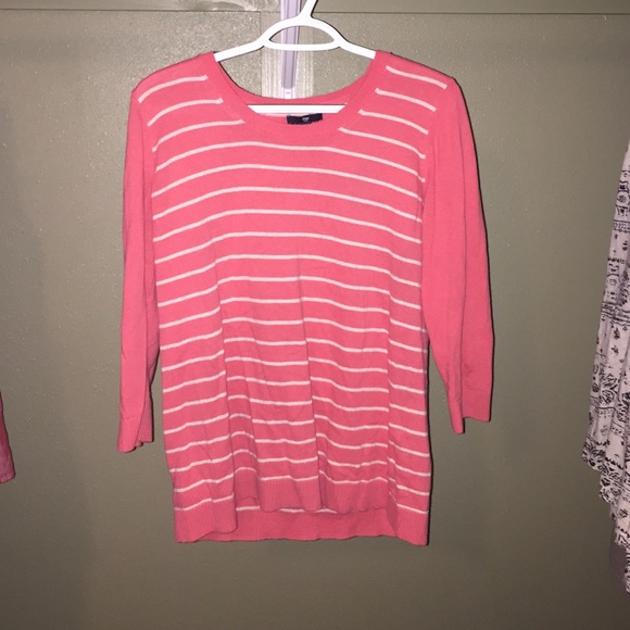 3/4 Sleeve Pink Sweater