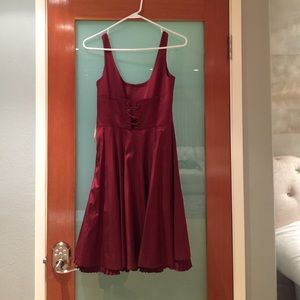Karen Millen red evening dress is 8
