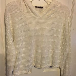 Two hooded cropped tops