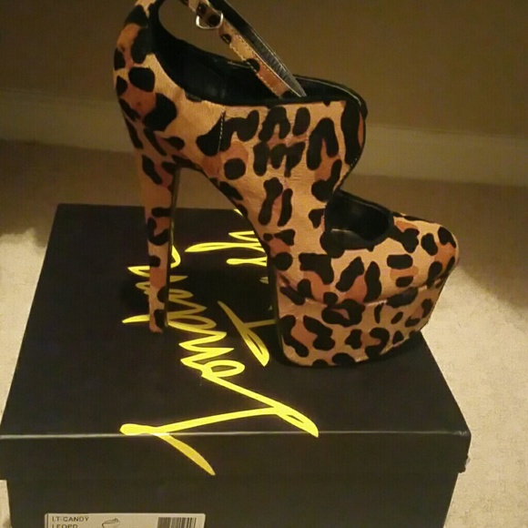 London Trash Candy heels Leopard