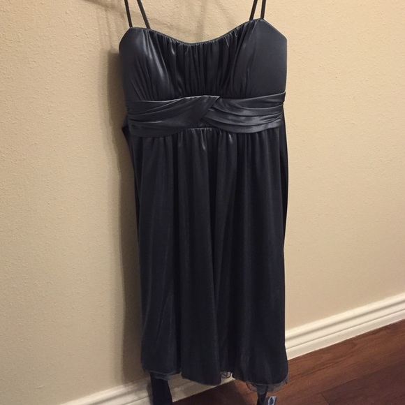 Silver formal dress