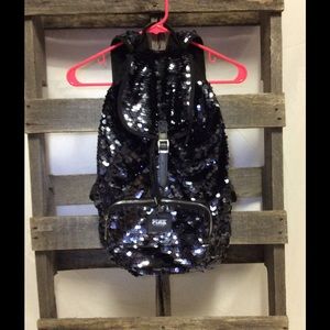 Pink Sequin Backpack