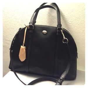 Coach Authentic Peyton Satchel In Black