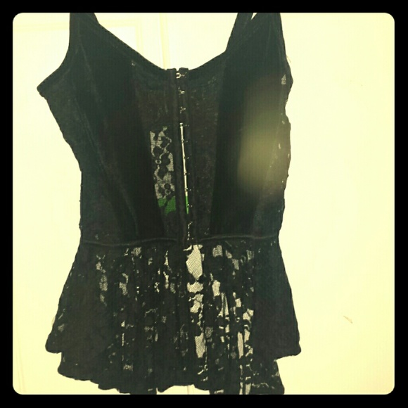 Black Lace Top - Picture 1 of 4