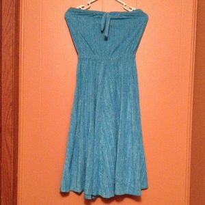 70's strapless dress