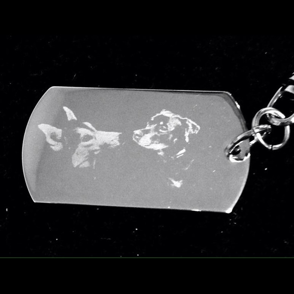 Engraved DogTag Necklace or Keychain