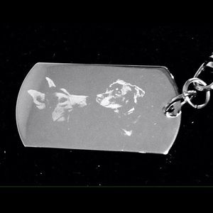 Engraved DogTag Necklace or Keychain