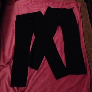 Black pants bundle banana and gap stretch size 6