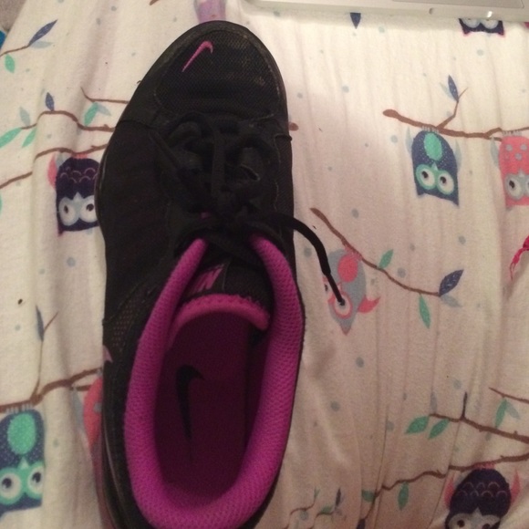 Nike purple and black shoes