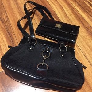 Nine West black handbag with coin purse