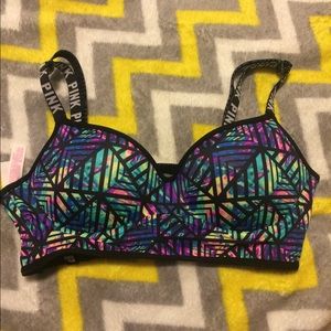 vs pink caged bralette