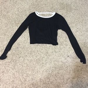 Black crop top