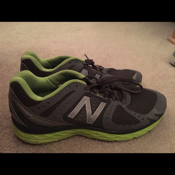 Green and gray New Balance