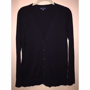 black button up cardigan
