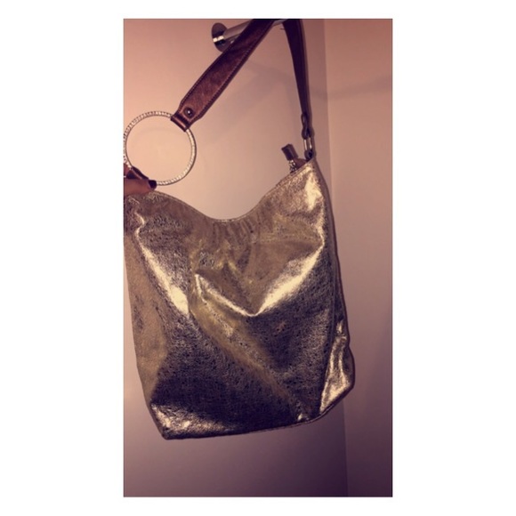 Golden purse/ shoulder bag