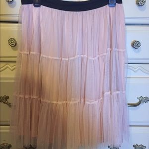 Tulle ballet-inspired skirt