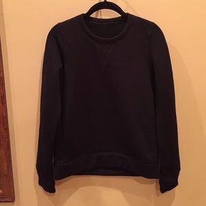 lululemon black thermal sweatshirt t-shirt combo