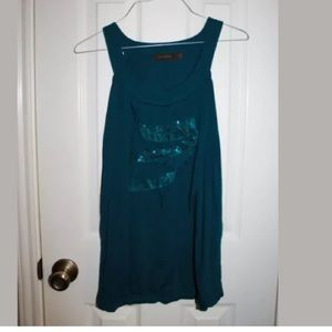 Sold The Limited Ruffle Detail Sequin Sleeveless