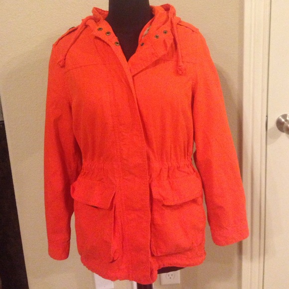 old navy orange jacket