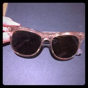 Ellery et graz designer pink gold metal sunglasses