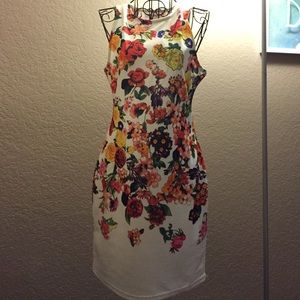 brand new floral sleeveless dress