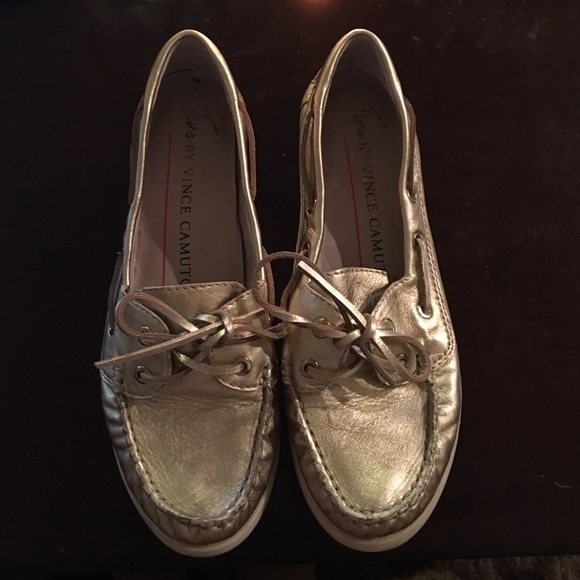 Gold Boat Shoes