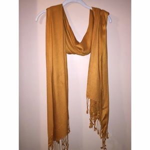golden yellow, pashmina scarf