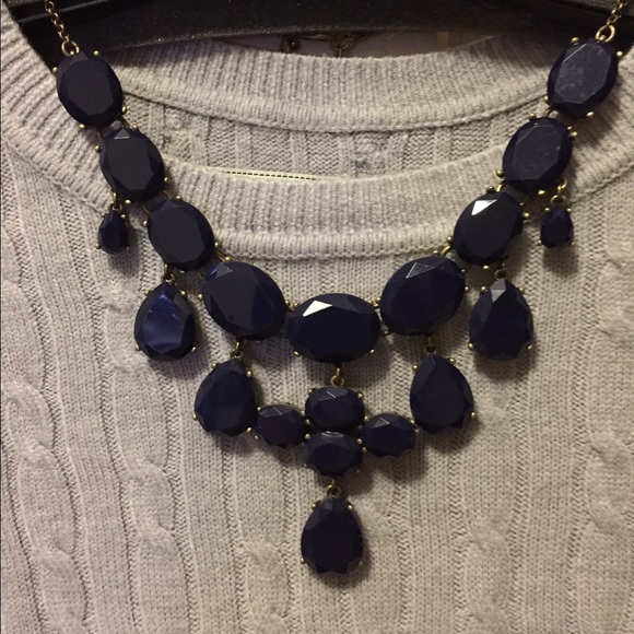 Navy Jcrew necklace
