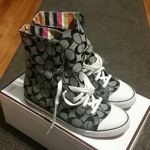 High top coach sneakers