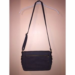 gray crossbody purse