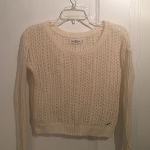 Abercrombie & Fitch Cream White Knit Sweater