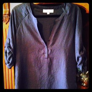 NWOT dark blue loft blouse!