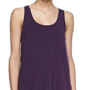 Vince purple drape hem tank size small
