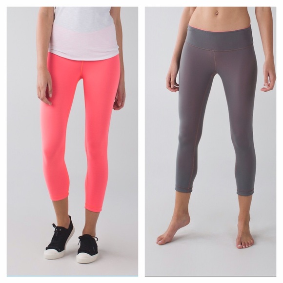 lululemon athletica Pants - 🐝On Hold🐝Lululemon Wunder Under Crop Reversible