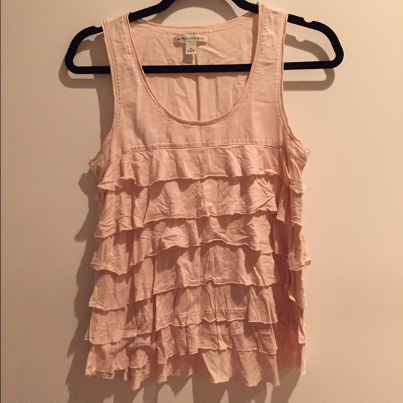 Banana Republic cotton ruffled blouse