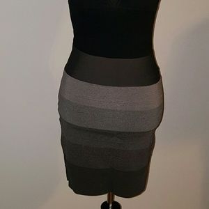 Fitted Ombre bandage skirt
