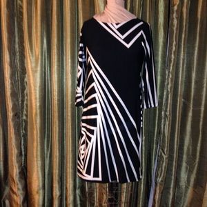 Geometric print dress