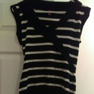 Striped sleeveless top
