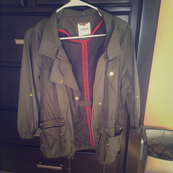 bebe Jackets & Blazers - BEBE army green outerwear