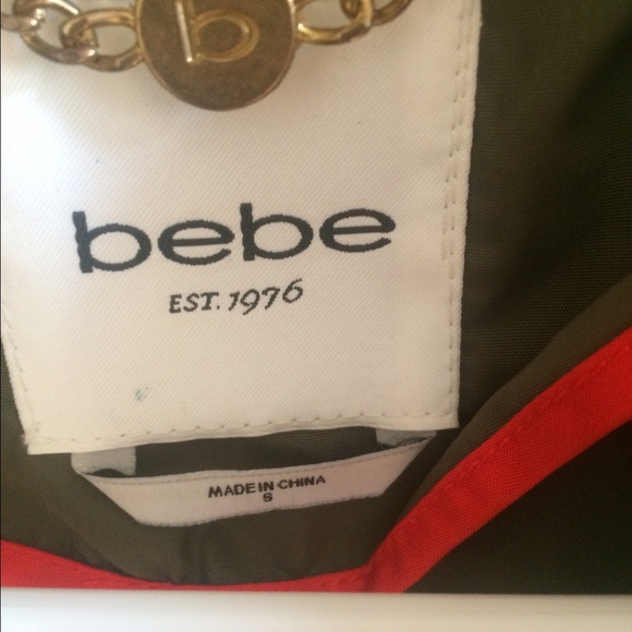BEBE army green outerwear - Picture 3 of 4
