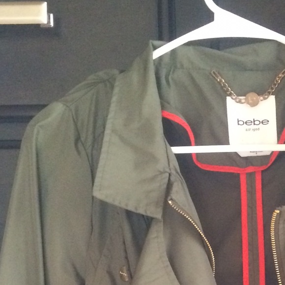 BEBE army green outerwear - Picture 4 of 4
