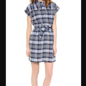 Steven Alan Winona plaid shirt dress size medium